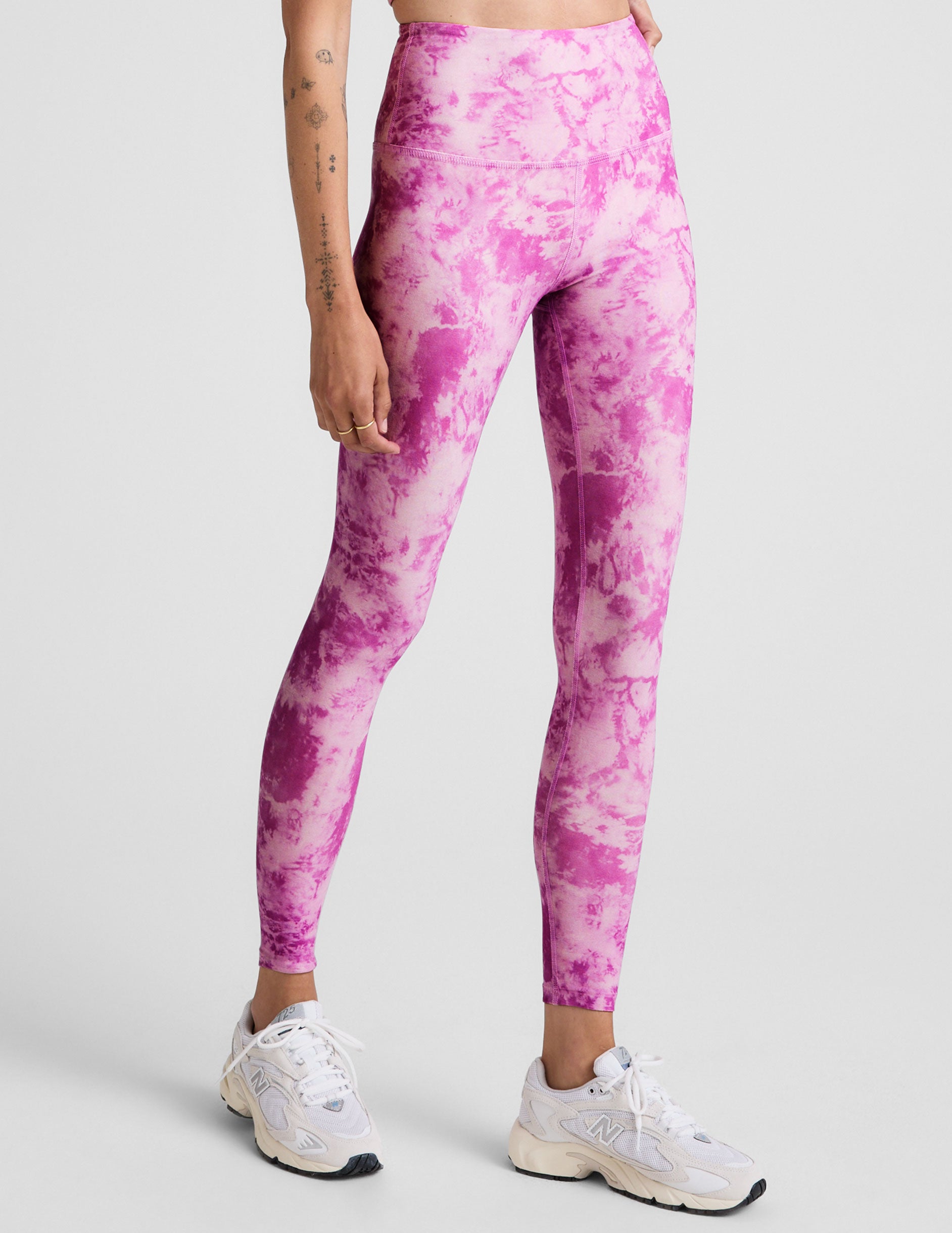 Sunset Violet Icedye SoftMark High Waisted Midi Legging