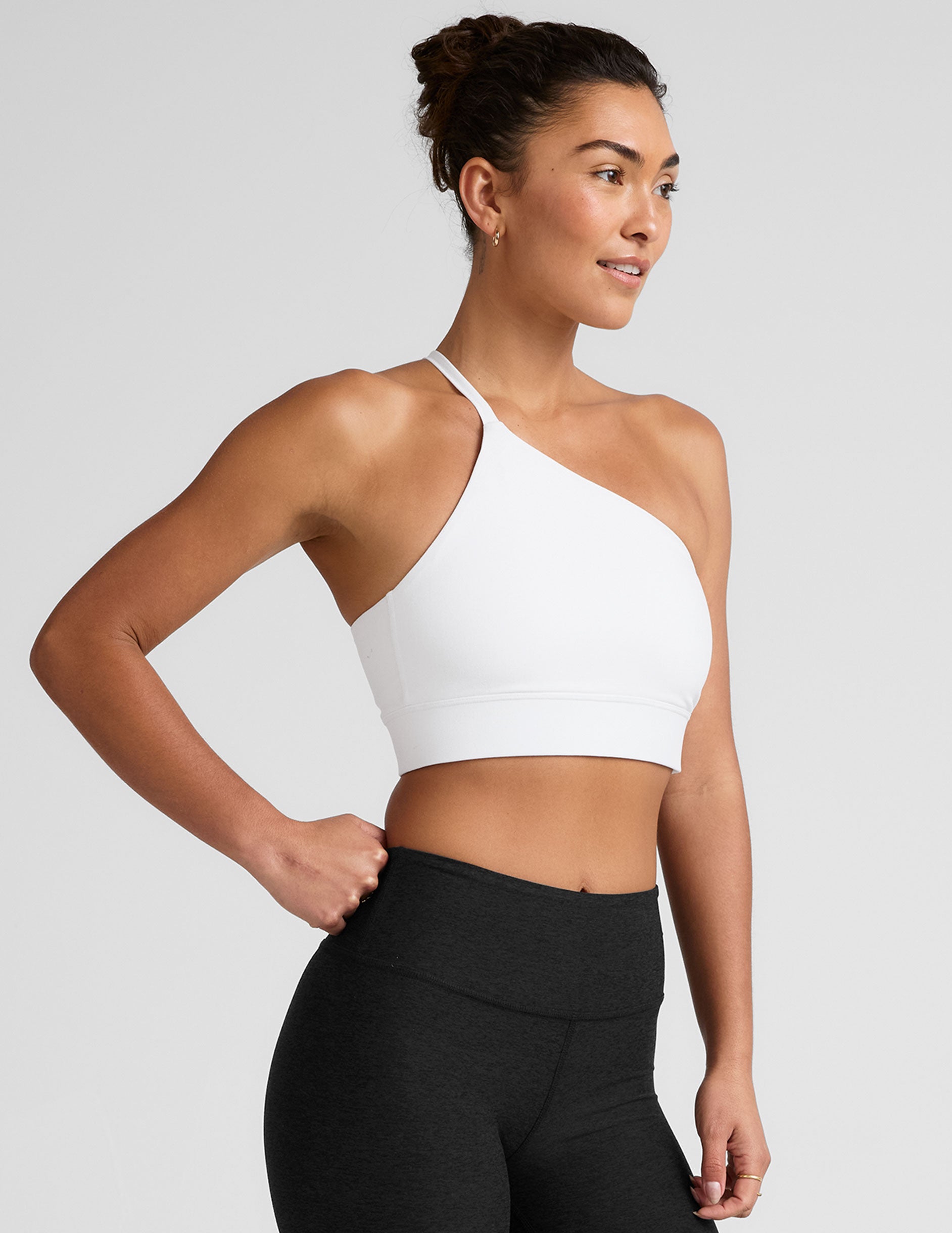 Spacedye One Shoulder Long Line Bra